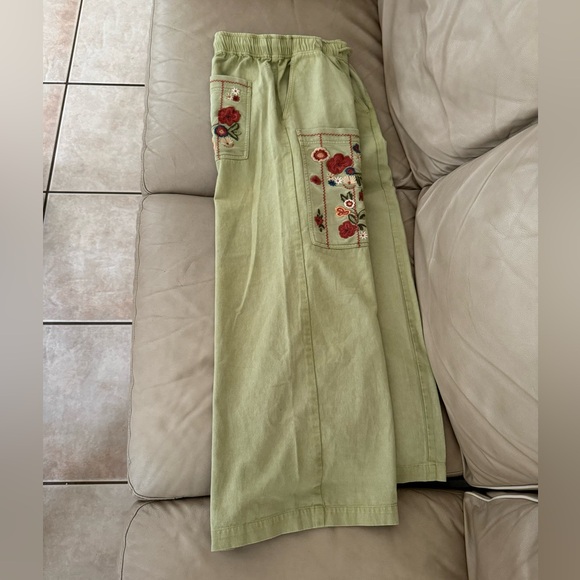 Anthropologie Pilcro Embroidered Wide Leg Pants - Picture 12 of 15